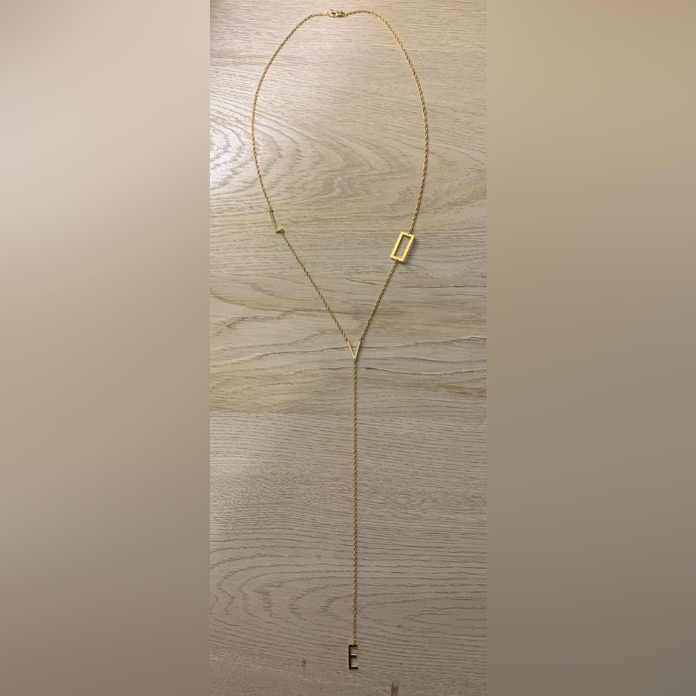 Jennifer Zerner LOVE necklace